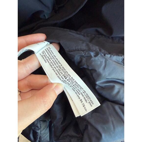 Massimo Dutti Long Sleeve Zip Up Hooded Down Jacket Navy Blue Men's Size Medium - Picture 10 of 10